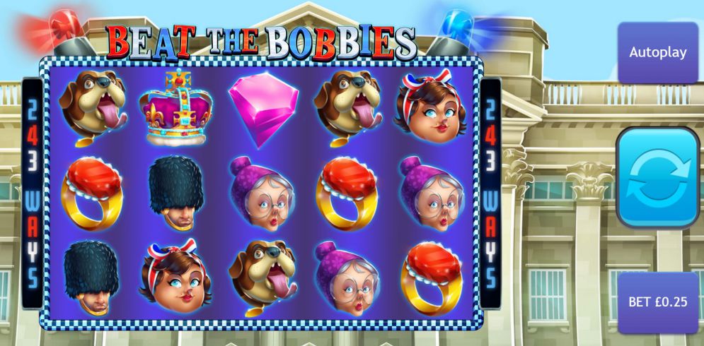 Beat the Bobbies slots game gameplay