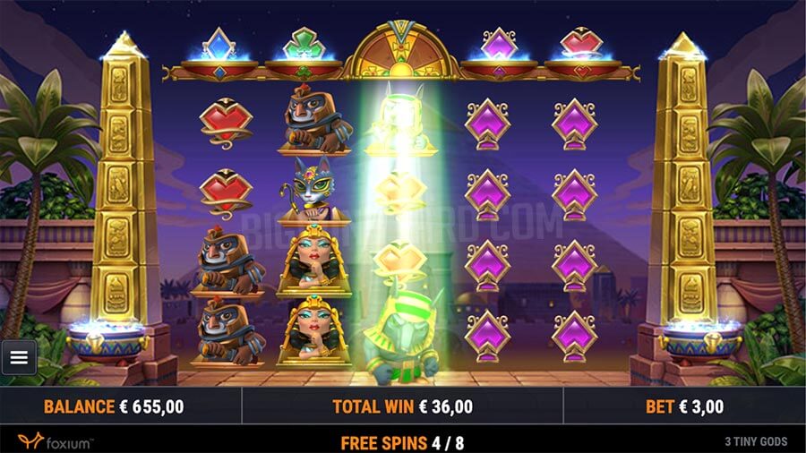 3 Tiny Gods Slot Gameplay