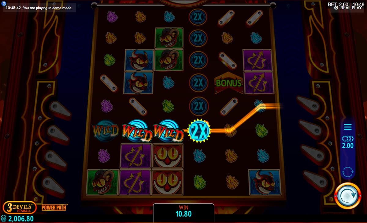 3 Devils Pinball Slot Gameplay