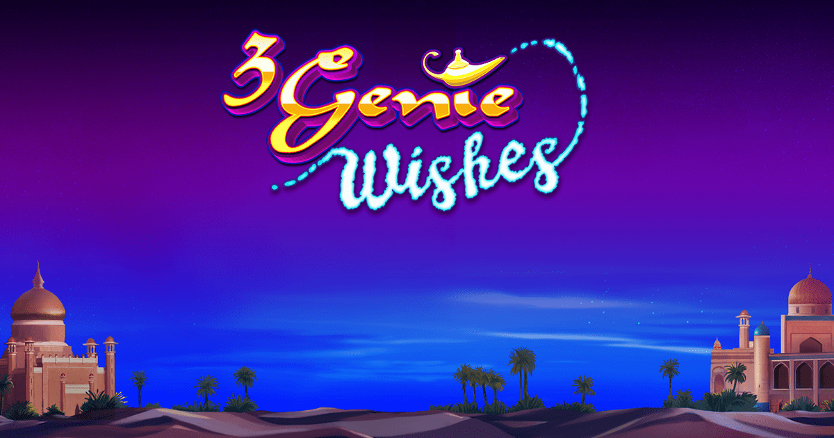 3 genie wishes slots game logo