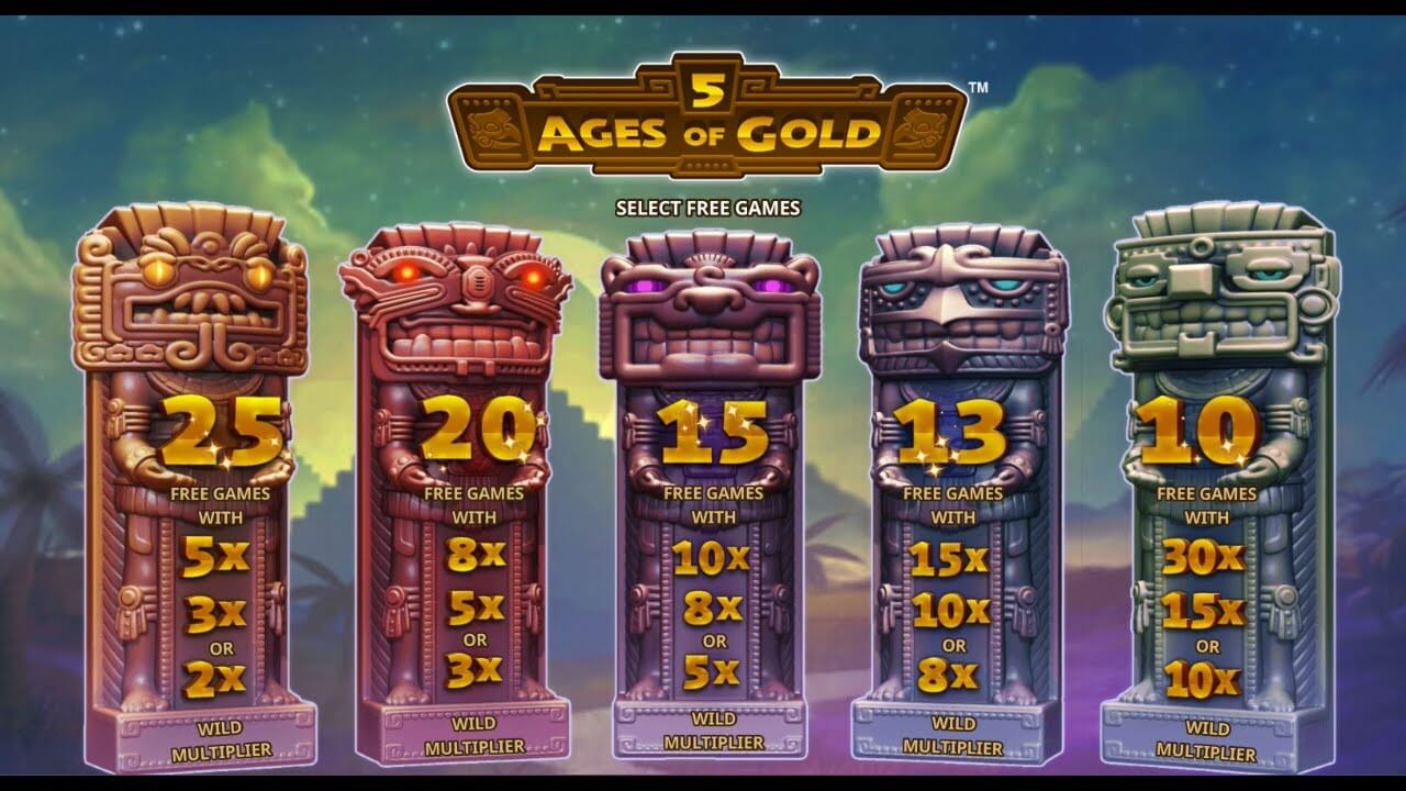 5 Ages of Gold Slot Wins