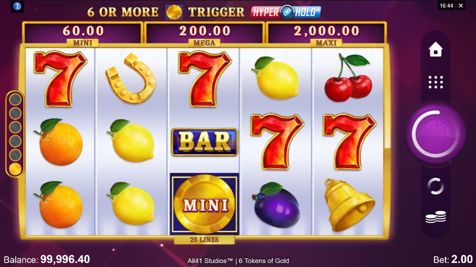 6 Tokens of Gold Slot Gameplay