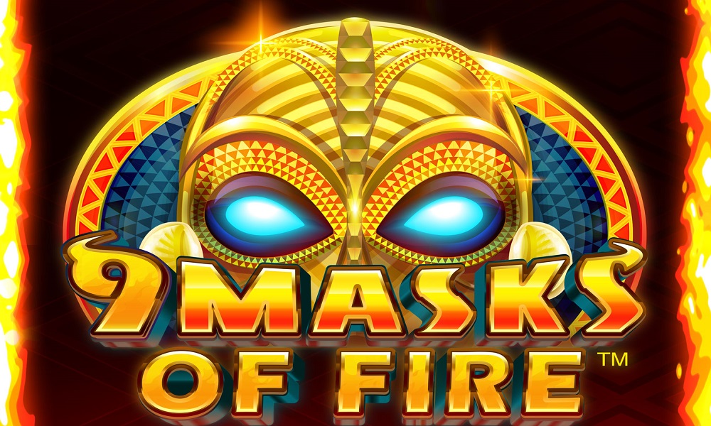 9 Masks of Fire Slot Game Logo