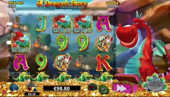 A Dragon's Story Slots Game Gameplay