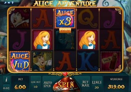 Alice Adventure Slots Game gameplay