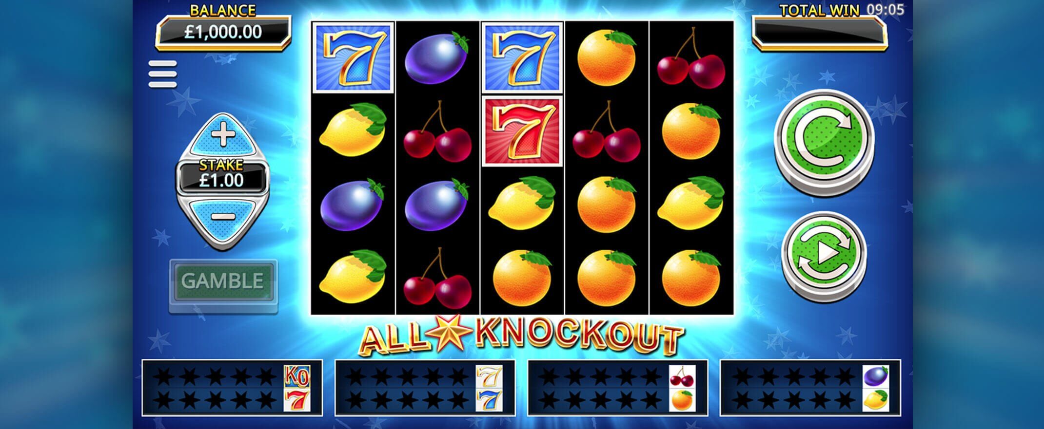 All Star Knockout Slot Gameplay