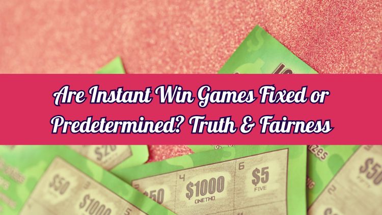 Are Instant Win Games Fixed or Predetermined? Truth & Fairness