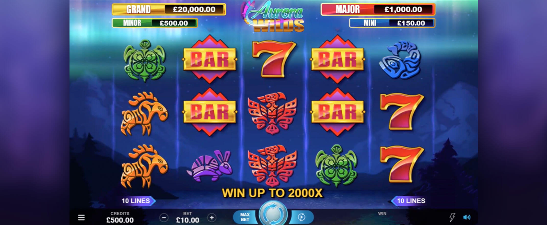 Aurora Wilds Game play Slot Image