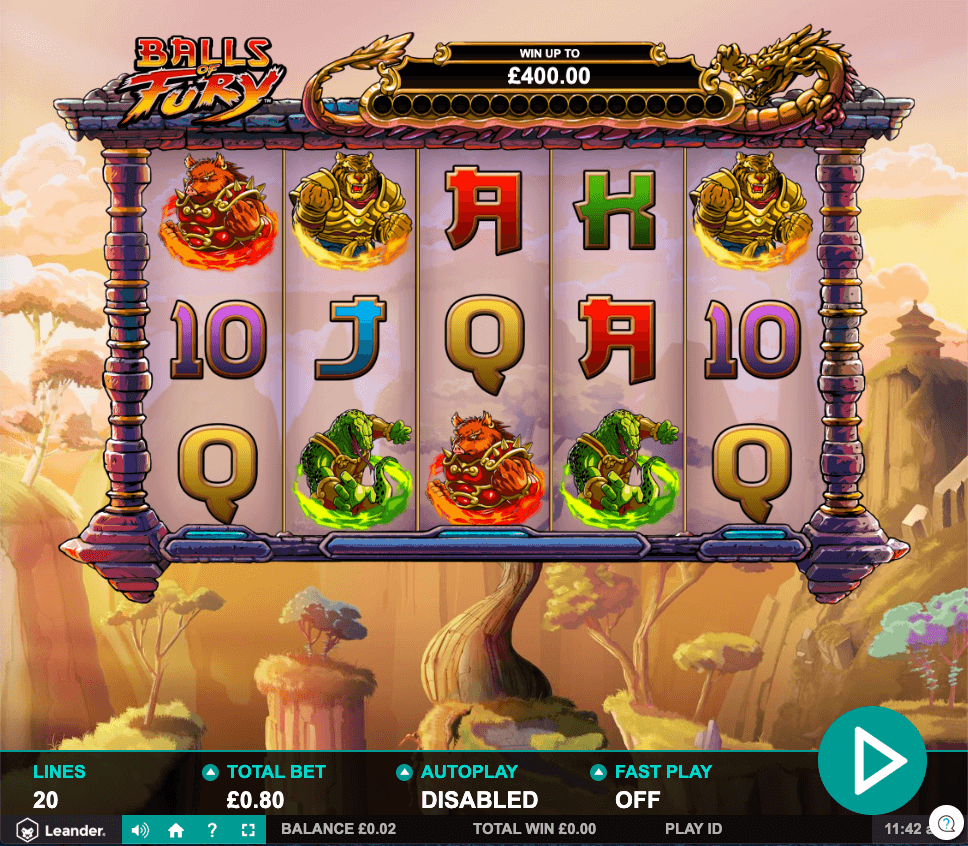 Balls of Fury Slot Gameplay