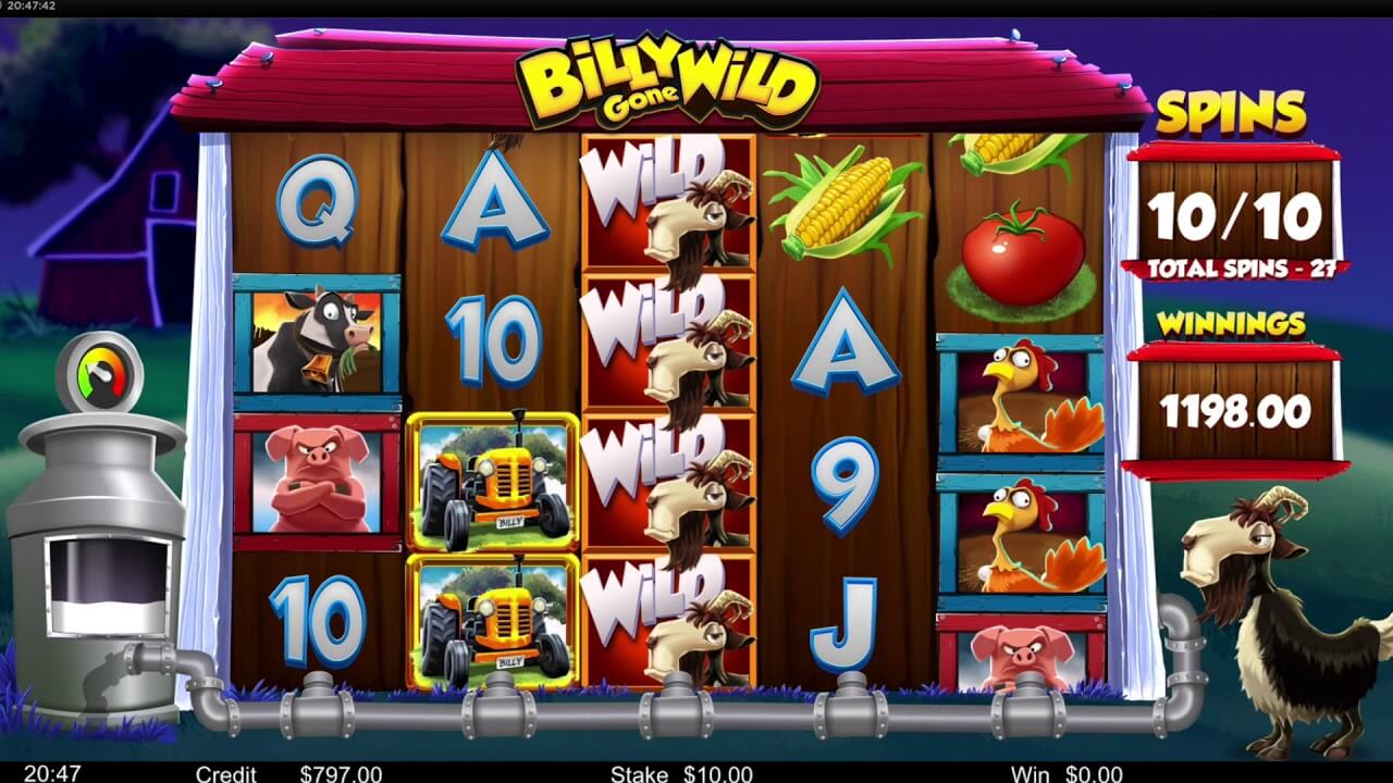 Billy Gone Wild Slot Gameplay