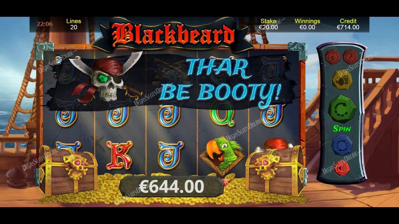 Blackbeard Slot Gameplay