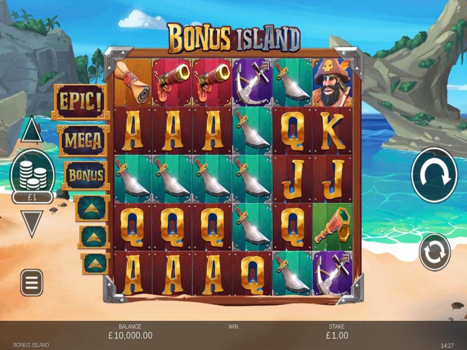 Bonus Island Slot Gameplay