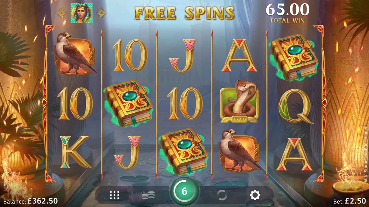 Book of Atem Casino Game Play