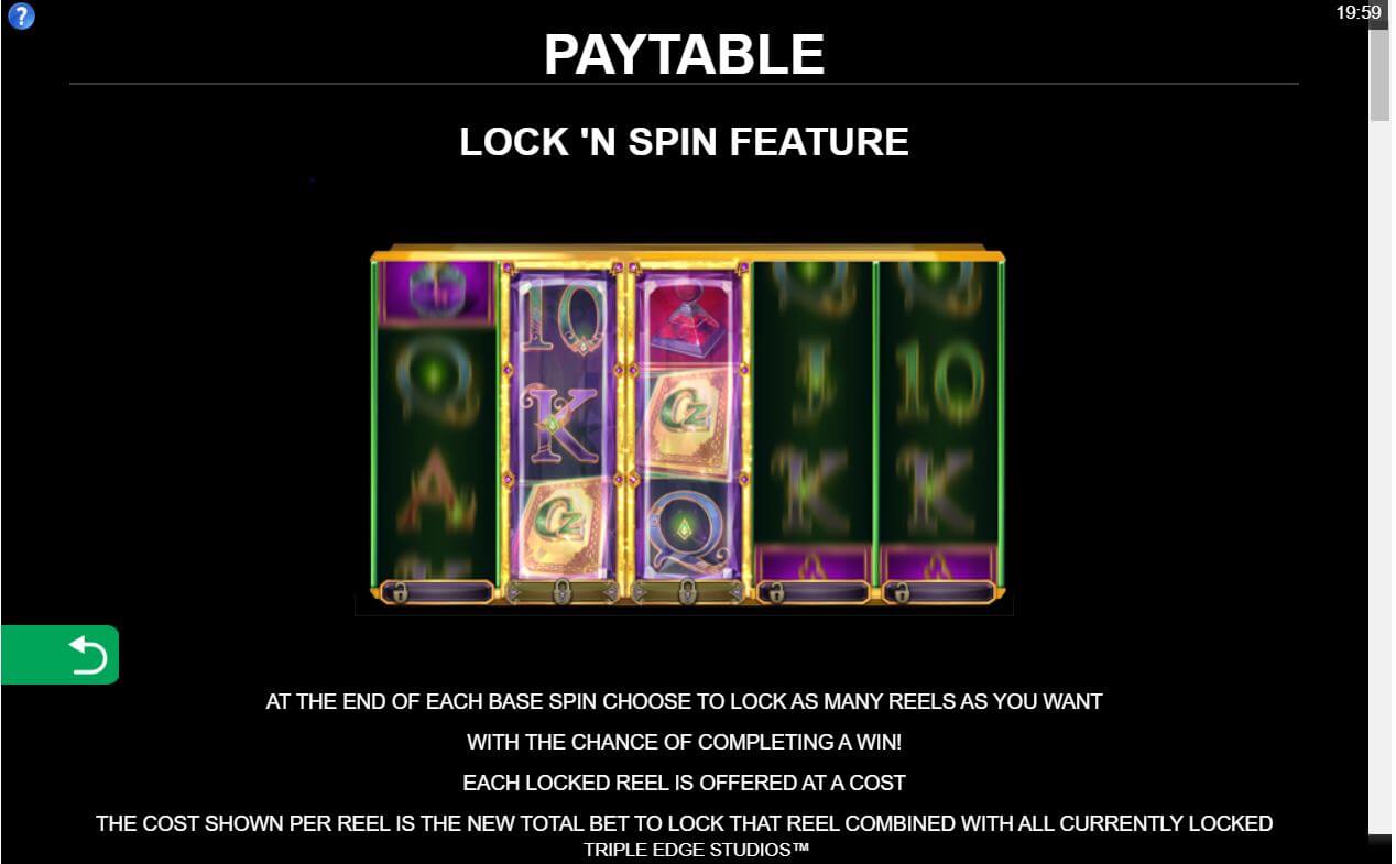 Book of Oz Lock N Spin Slot Bonus