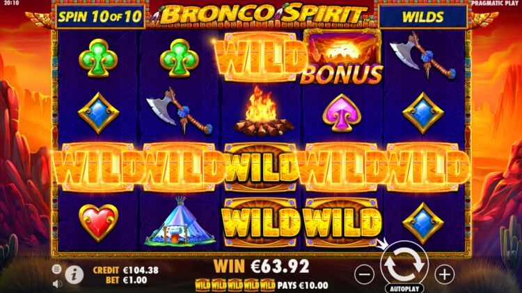 Bronco Spirit Slot Gameplay