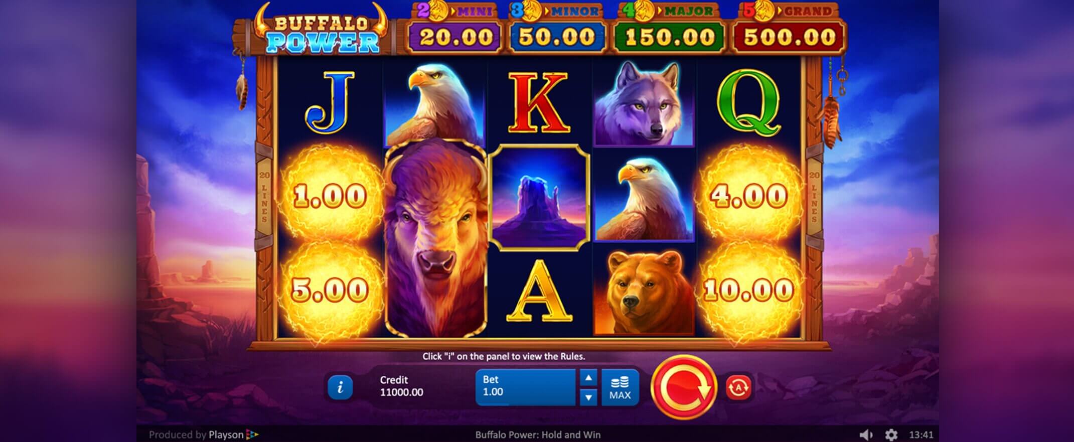 Buffalo Power Hold and Win Slot Gameplay