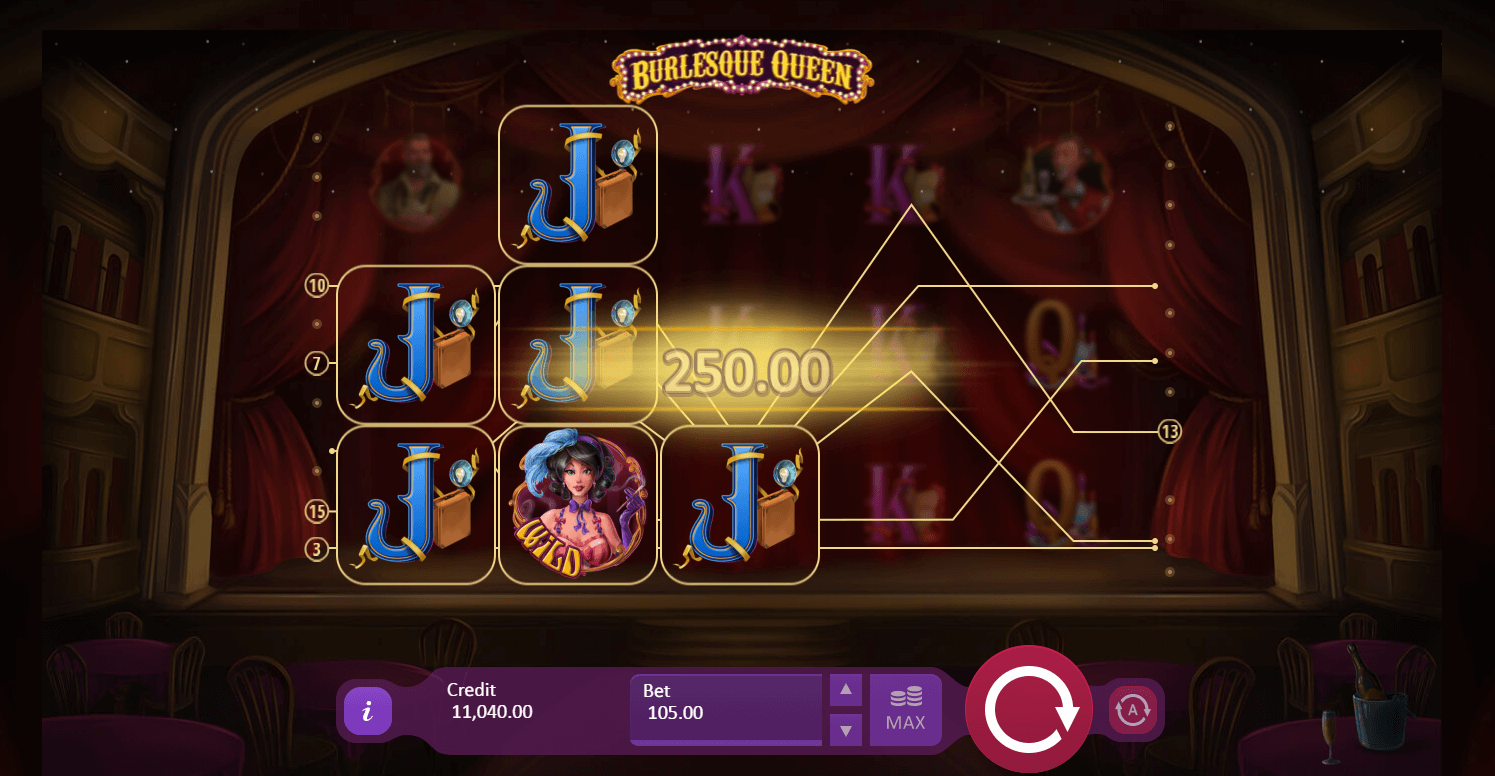 Burlesque Queen Slot Bonus