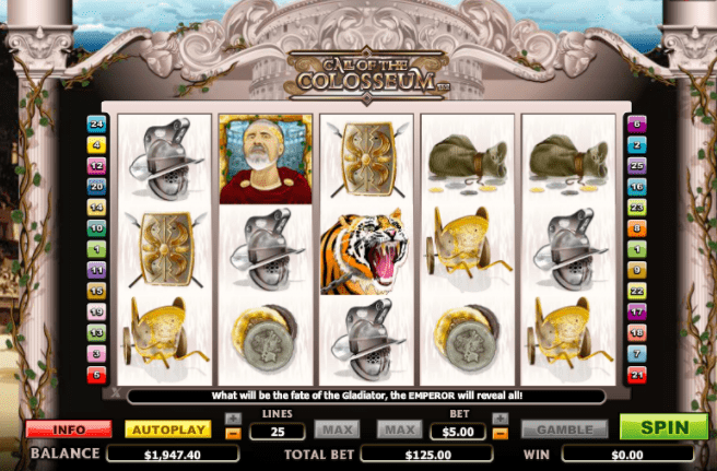 Call of the Colosseum Slots Game gameplay