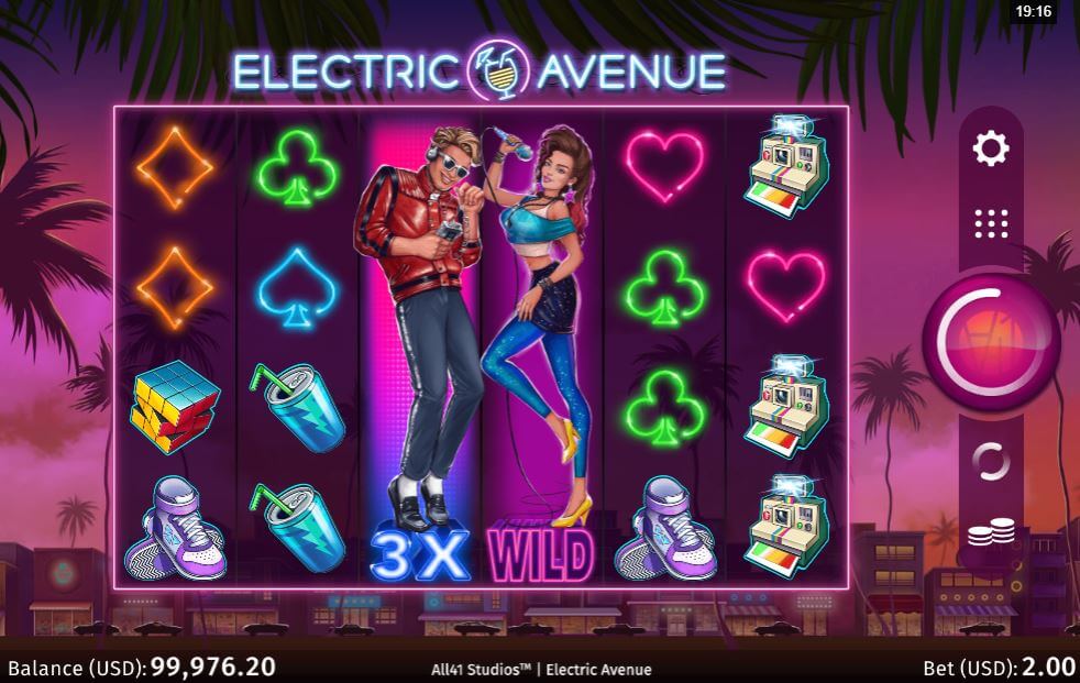 Electric Avenue Slot Gameplay