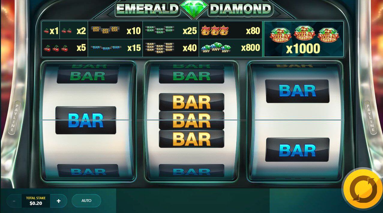 Emerald Diamond Slot Gameplay