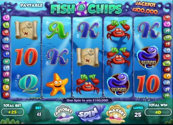 Fish And Chips Slots Game Gameplay