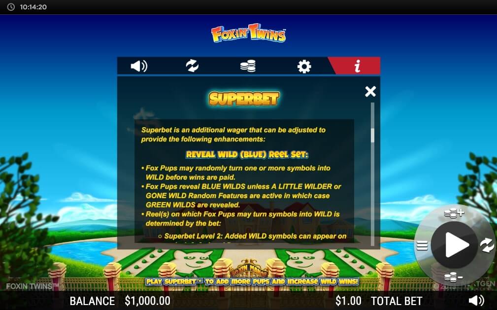 Foxin Twins Slot Bonus