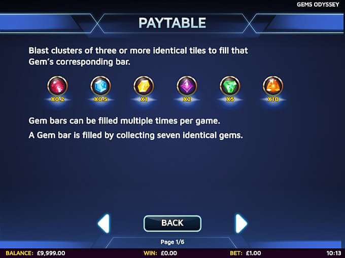 Gems Odyssey Slot Bonus