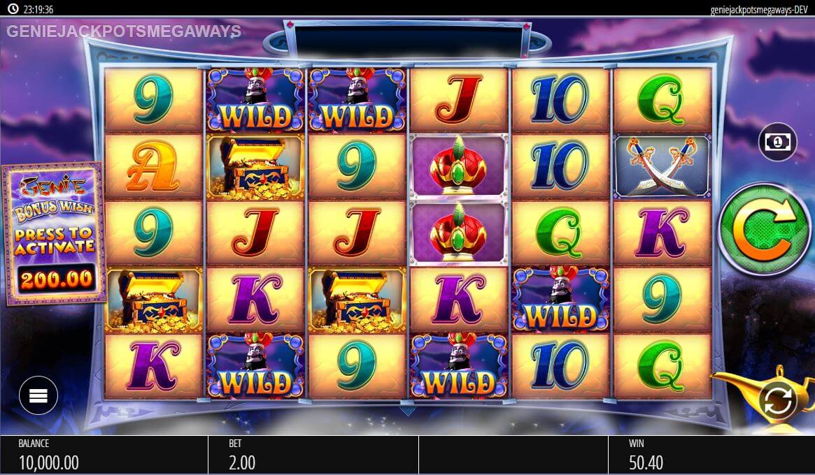 Genie Jackpots Megaways Slot Gameplay