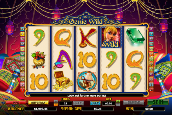 Genie Wild slots game gameplay