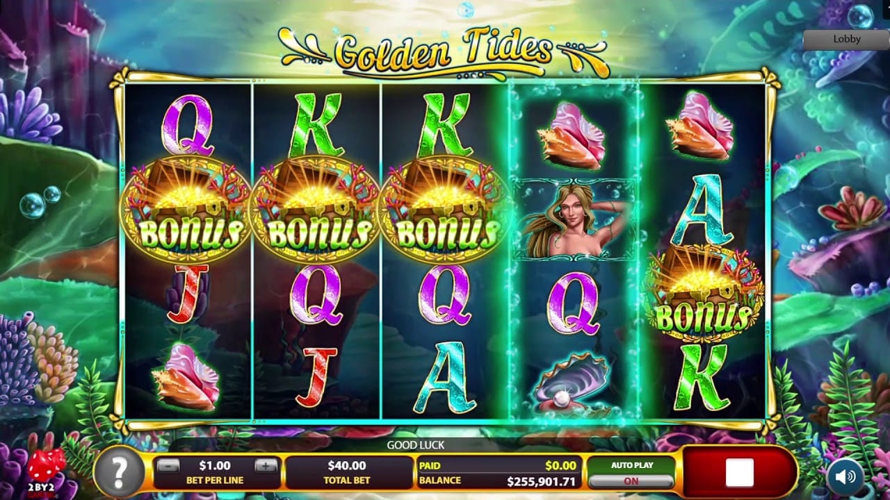 Golden Tides Slot Gameplay