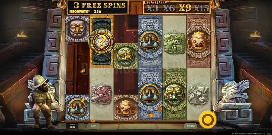 Gonzo's Quest Megaways Slot Gameplay