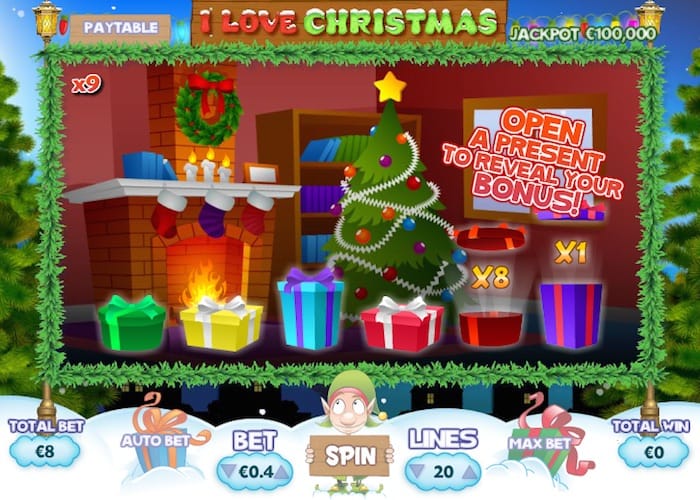 I Love Christmas Bonus Game