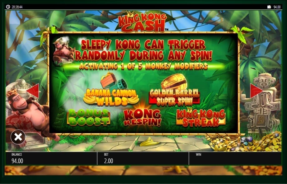 King Kong Cash Slot Bonus