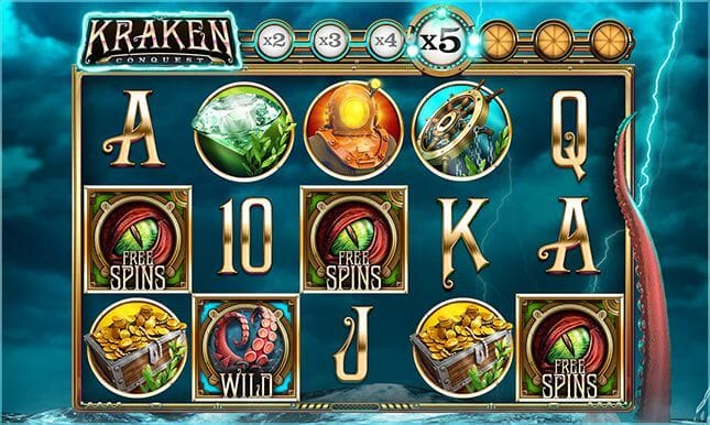 Kraken Conquest Slot Gameplay