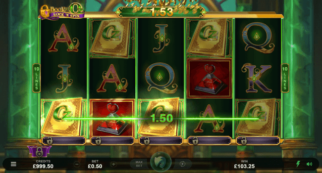 Book of Oz Lock N Spin Gameplay slot