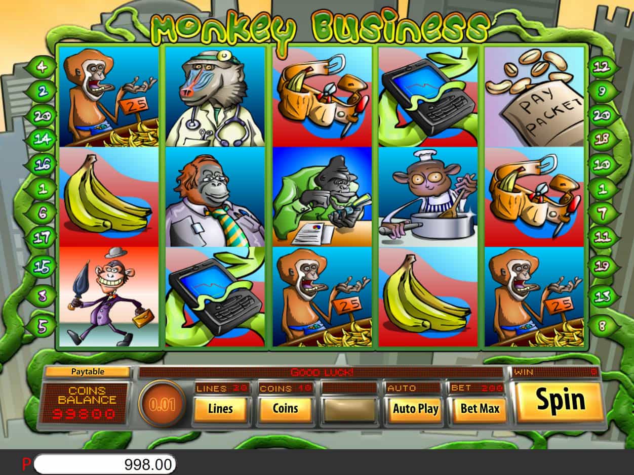 Monkey Business Slot Gameplay