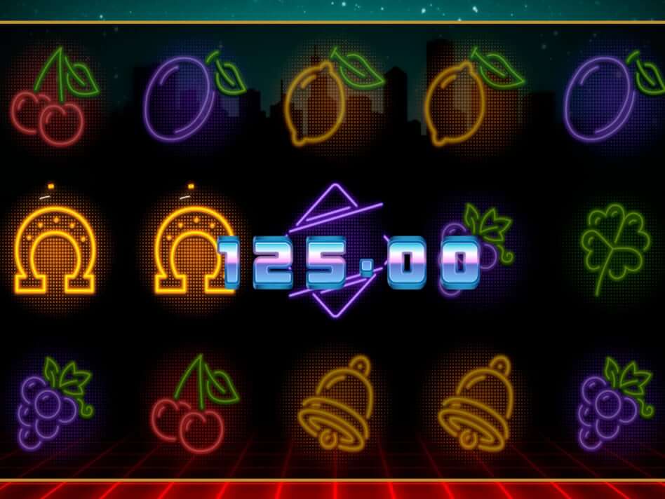 Neon Fruit Cityscape Slot Bonus