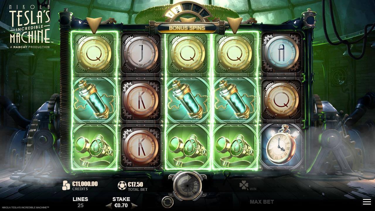 Nikola Tesla Incredible Machine Slot Bonus