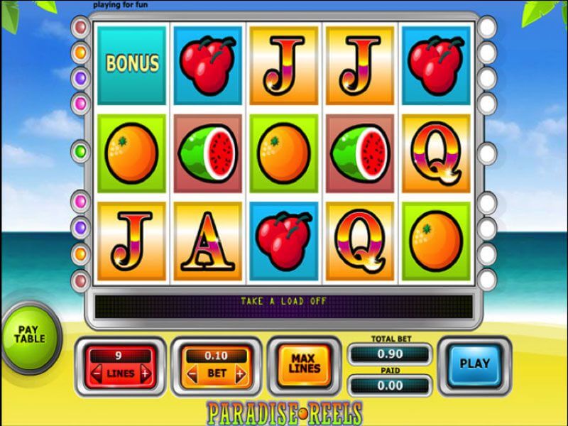 Paradise Reels Slot Gameplay