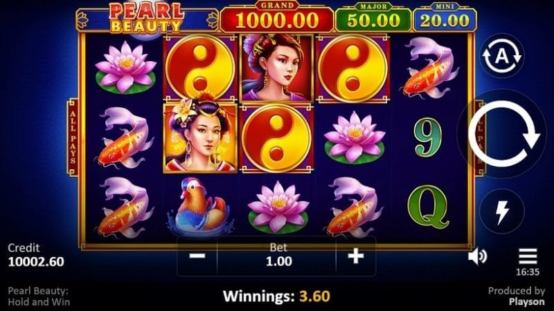 Pearl Beauty Hold and Win Slot Gameplay