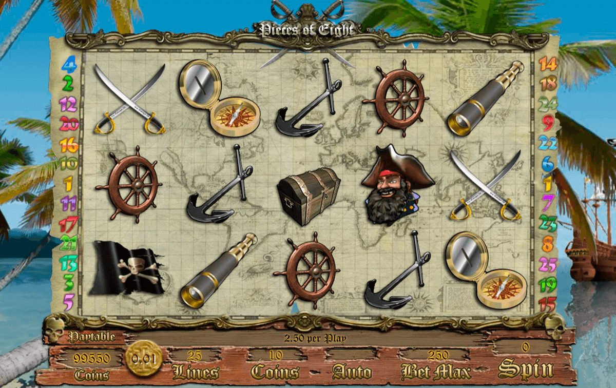 Pieces of Eight Slot Gameplay