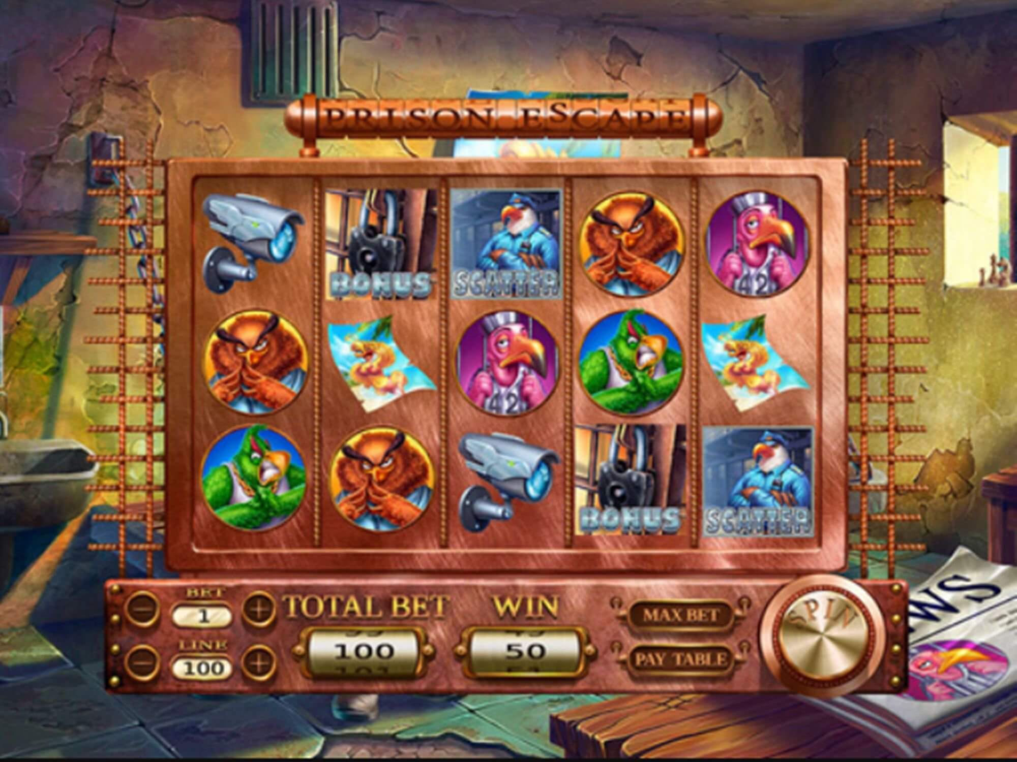 Prison Escape Slot Gameplay