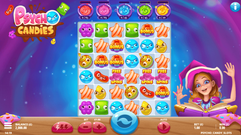 Psycho Candies Slot Gameplay