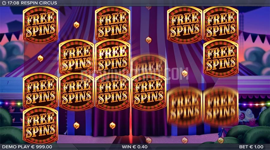 Respin Circus Casino Free Spins