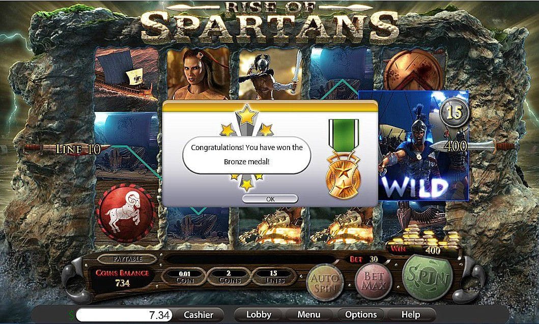 Rise Of Spartans Slot Gameplay