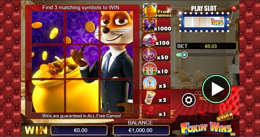 Scratch Foxin Wins Slot Gameplay