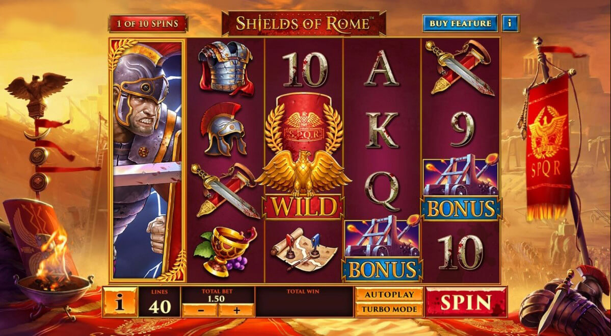 Shields of Rome Slot Gameplay