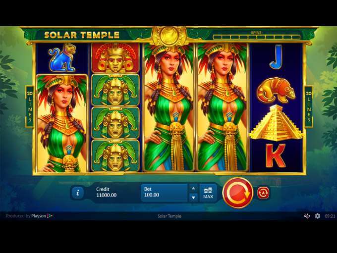 Solar Temple Slot Gameplay