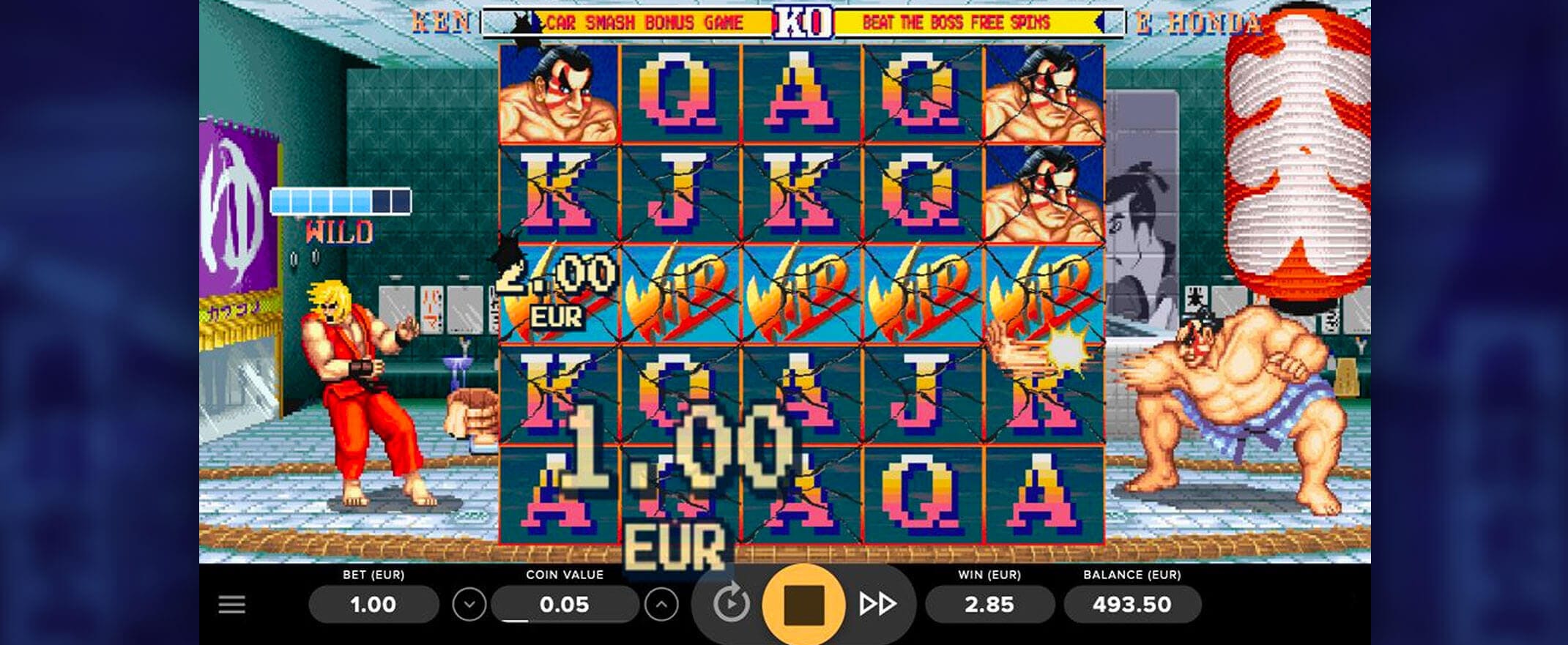 Street Fighter 2 Slot Bonus