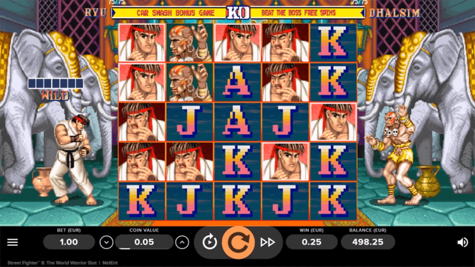 Street Fighter 2 Slot Gameplay